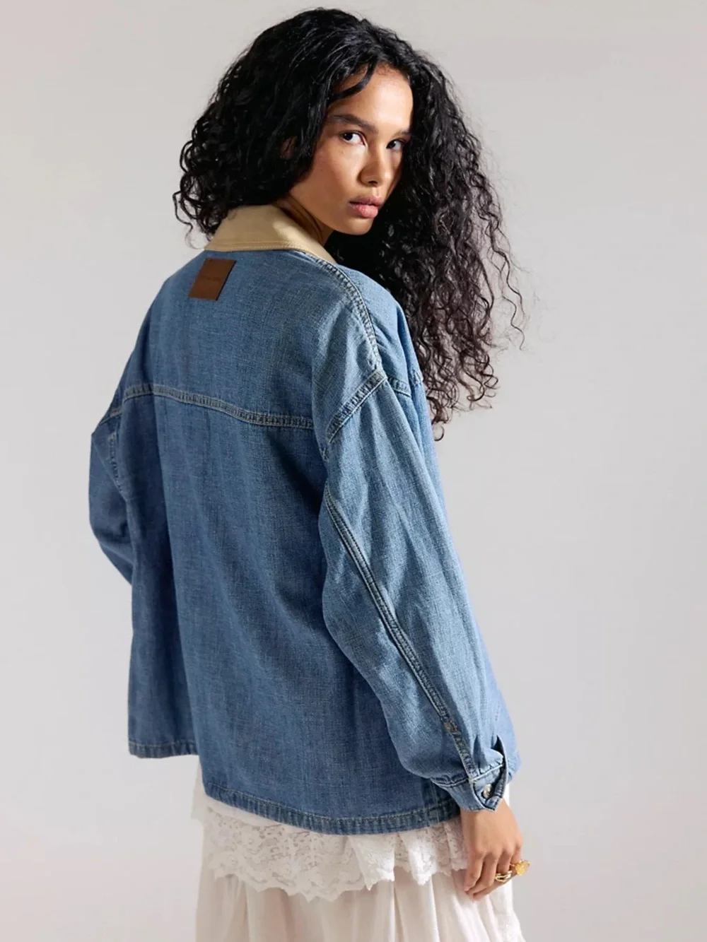 Free People Lemon Denim Jacket